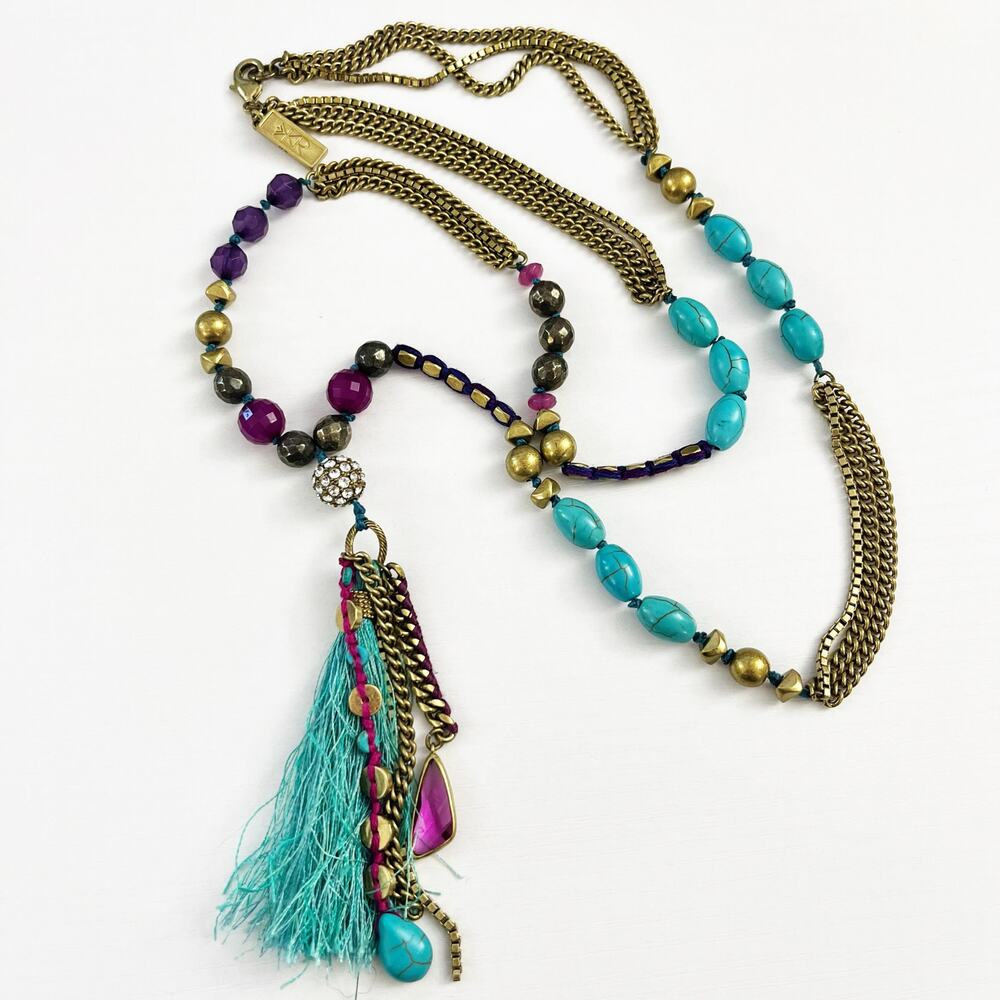 Silpada KR Carnivale Long Station Tassel Necklace Retired